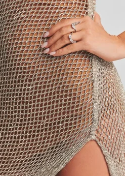 Sale Gemma Crystal Chain Dress Maxi