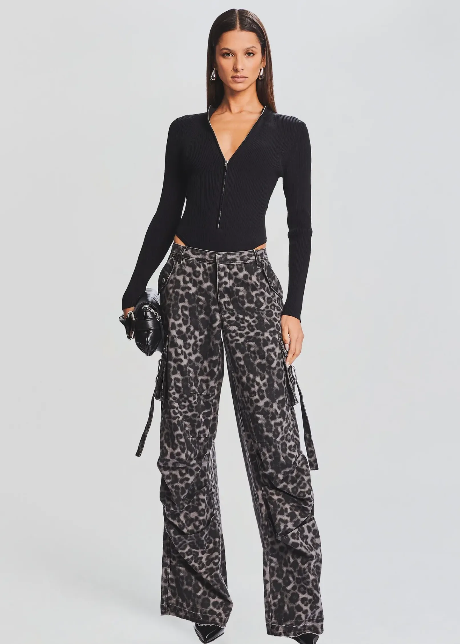 Store Geo Rib Knit Bodysuit Day to Night