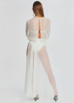 Clearance Grace Cropped Shirt Sheer Bliss