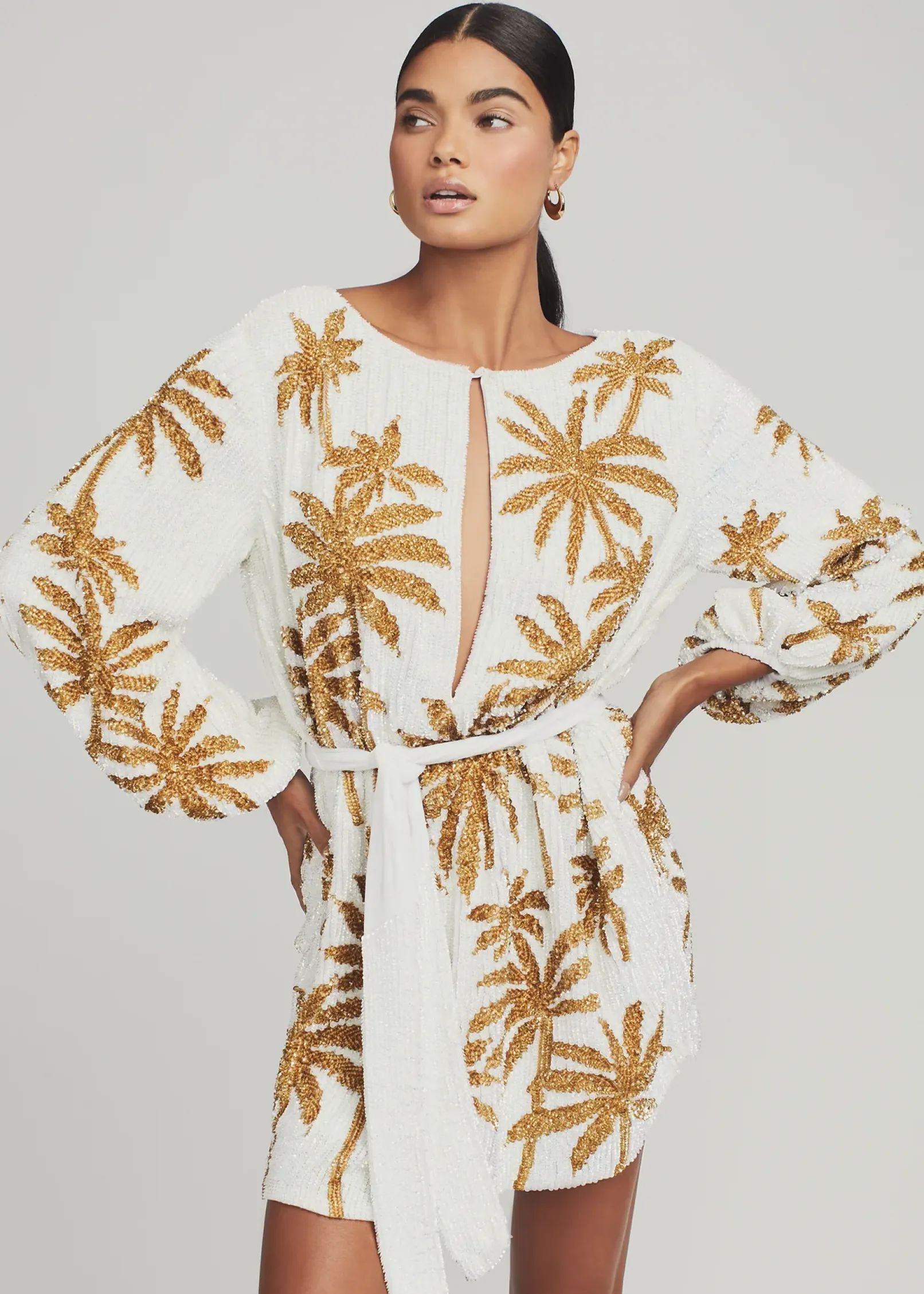 Cheap Grace Sequin Palm Dress RETROFÊTE