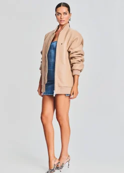 Shop Halle Leather Jacket Outerwear