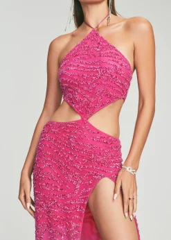Fashion Hendrix Sequin Tiger Stripe Dress Final Sale