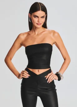 Best Sale Hillary Coated Denim Top Tops