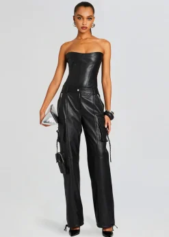 Cheap Honey Leather Pant Day to Night
