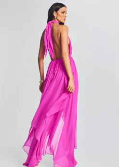 Sale Ina Silk Chiffon Dress RETROFÊTE