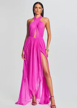 Sale Ina Silk Chiffon Dress RETROFÊTE