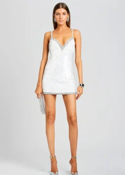 Best Ivanna Feather Sequin Dress Reception Dresses