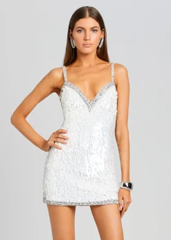Best Ivanna Feather Sequin Dress Reception Dresses
