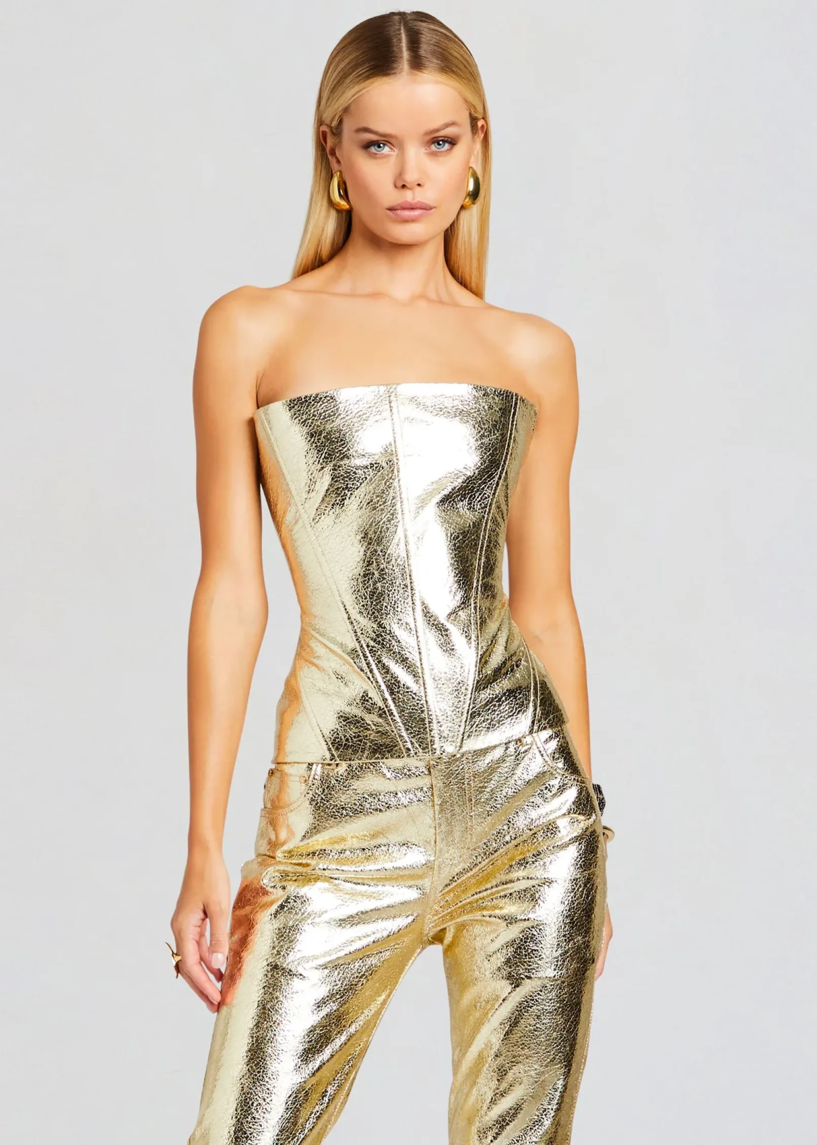 New Jenesis Leather Top Tops