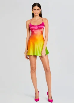 Online Josefine Silk Dress Tropical Hues