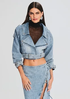 Hot Joslyn Denim Jacket Denim