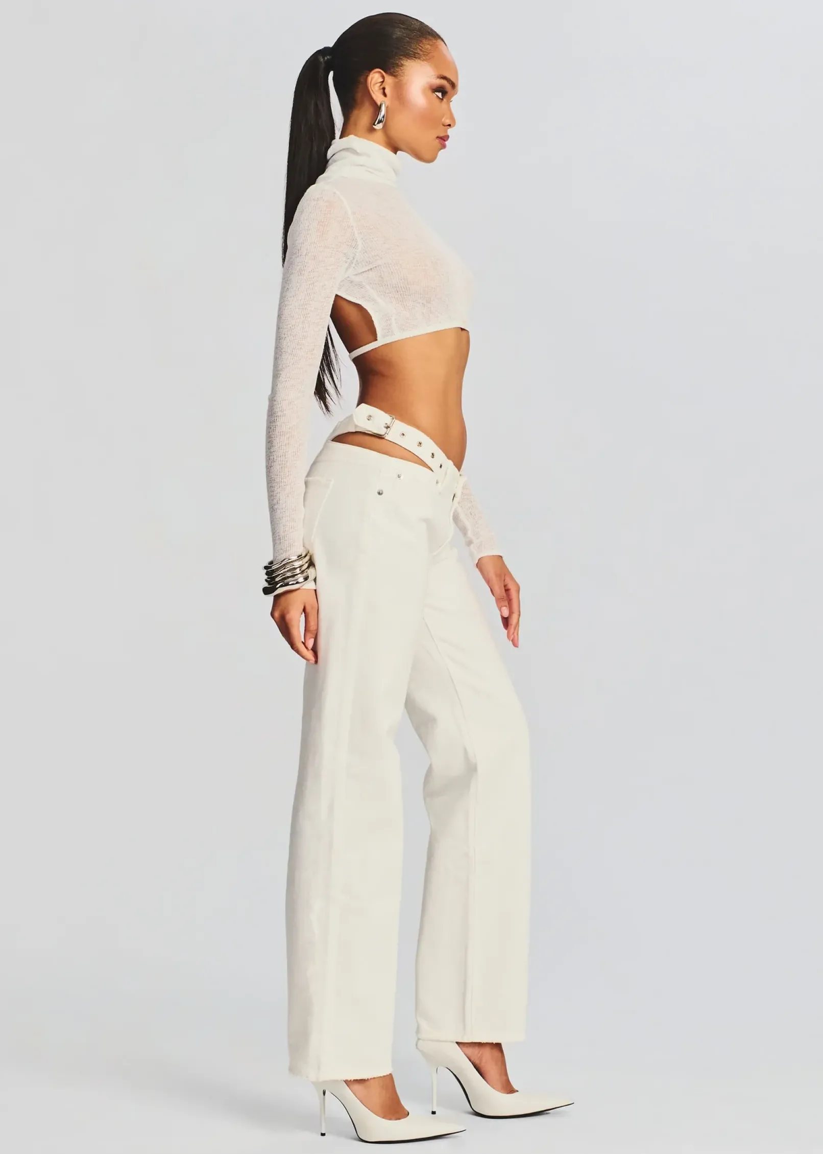 Online Julie Crop Long Sleeve Top Honeymoon Looks