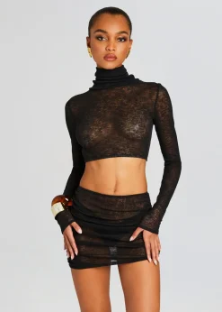 Best Julie Crop Long Sleeve Top Tops
