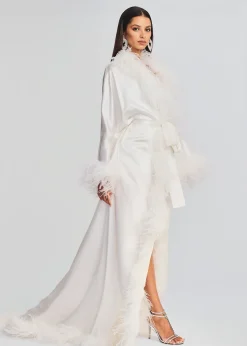 Flash Sale Juno Feather Robe Bachelorette Party
