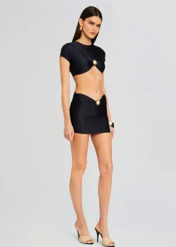 Online Kaida Lycra Cropped Shirt Swim