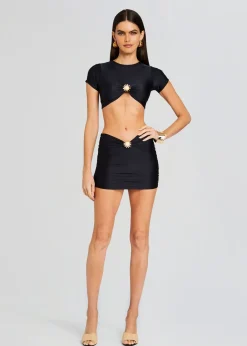 Cheap Kaida Lycra Cropped Shirt Resort '24