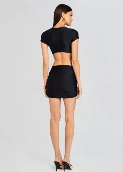 Best Sale Kaida Lycra Cropped Shirt Tops