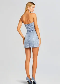 New Kamna Embellished Denim Dress RETROFÊTE
