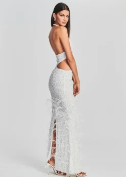 Best Sale Katerina Sequin Feather Dress Sequin Styles