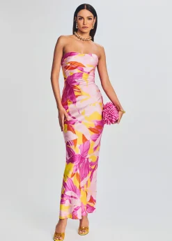 Cheap Keaton Silk Dress Maxi