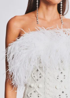 Cheap Kimberely Embellished Knit Dress Dresses