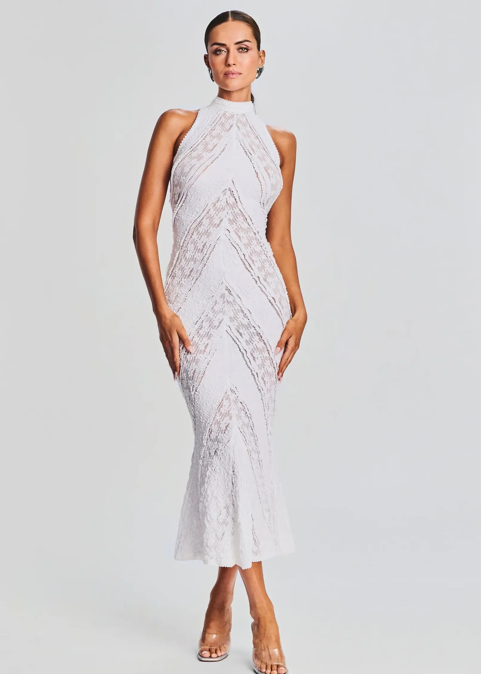 Flash Sale Kivah Long Dress Sheer Bliss