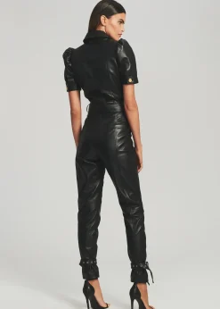 Fashion Knox Leather Jumpsuit Jumpsuits