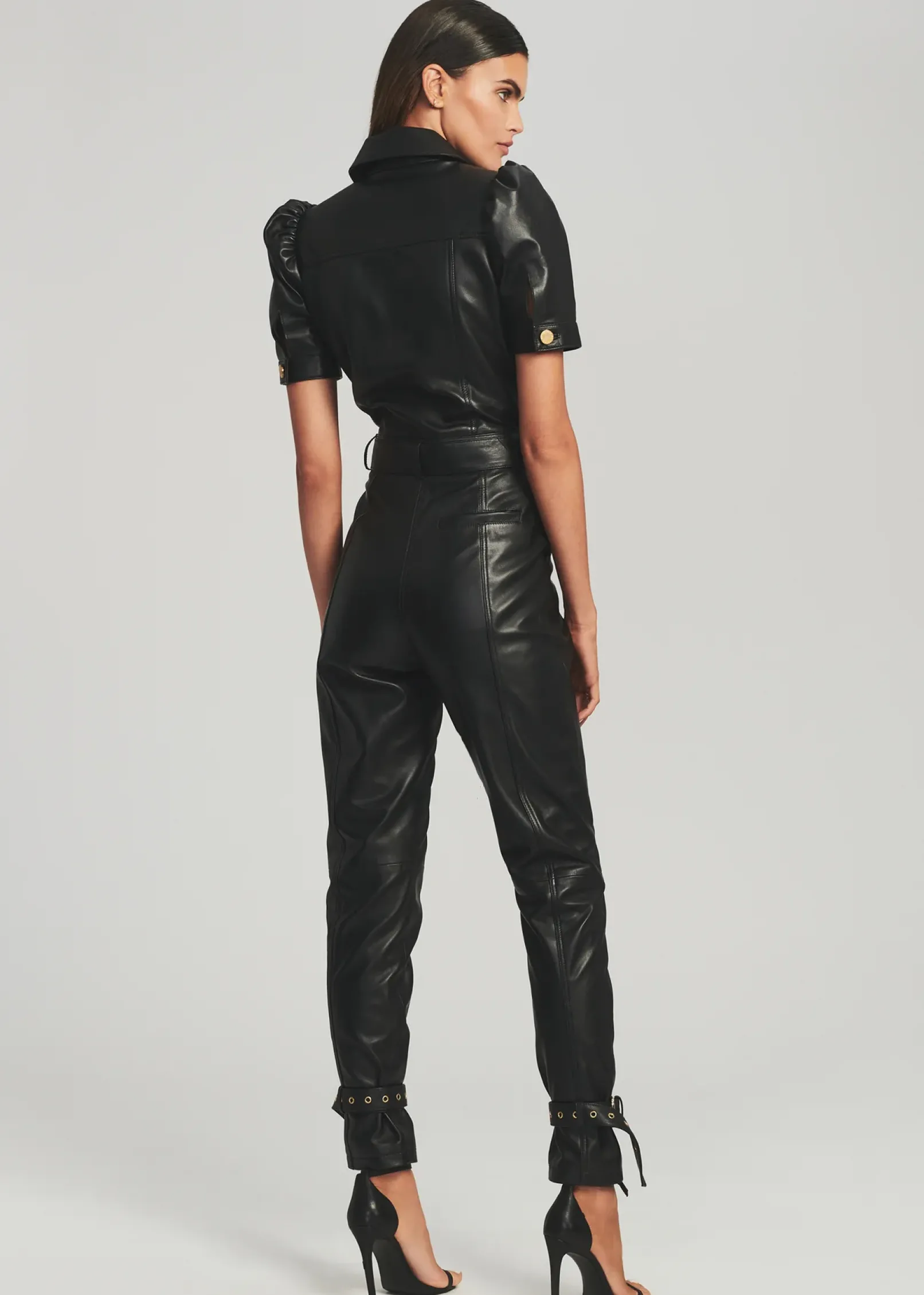 Fashion Knox Leather Jumpsuit Jumpsuits