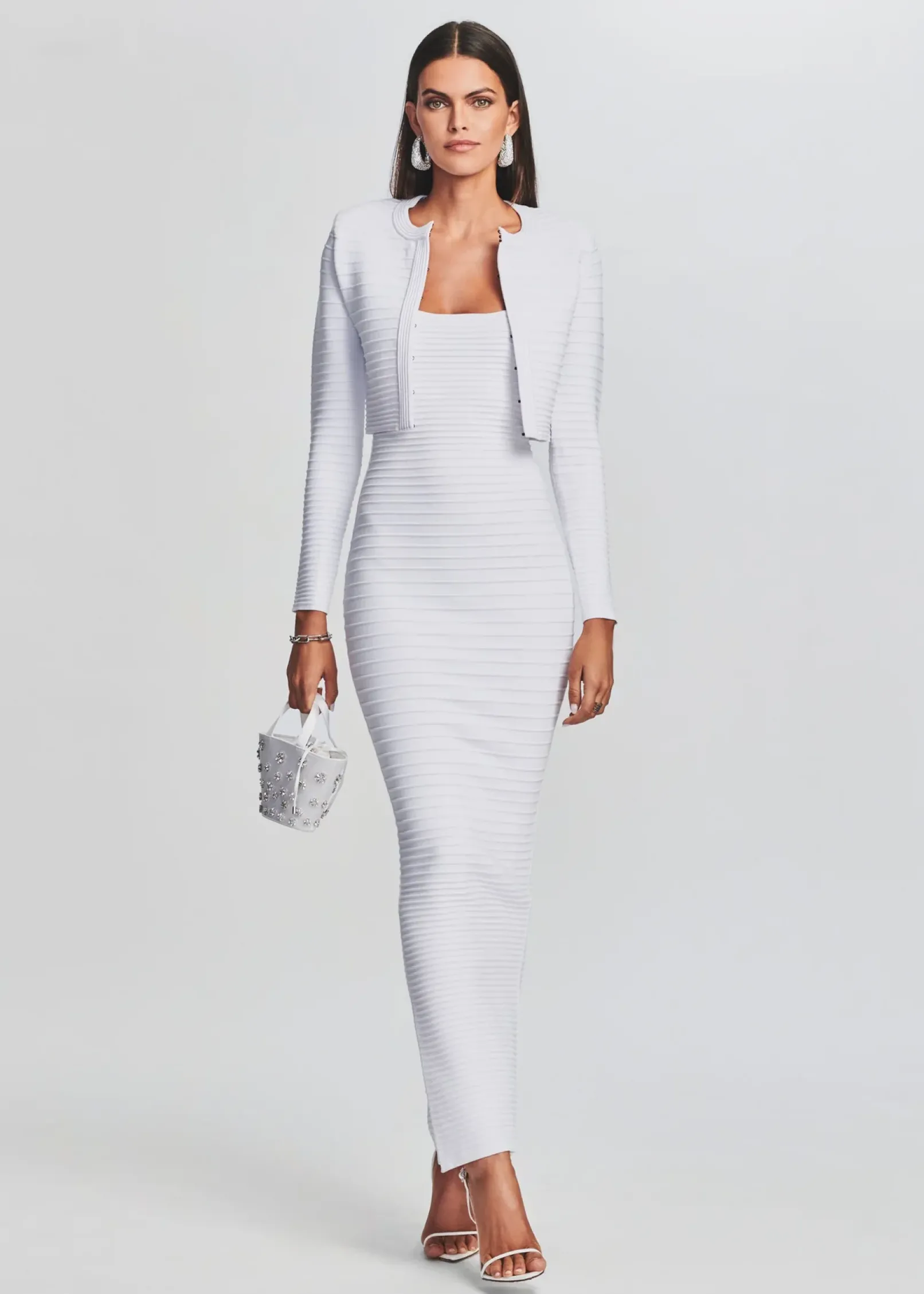 Cheap Kylie Bandage Knit Dress Honeymoon Looks