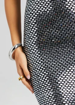 Hot Kyree Embellished Knit Dress Maxi