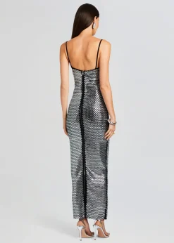 Store Kyree Embellished Knit Dress Gowns