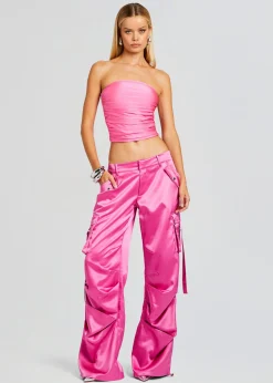 Best Sale Lai Satin Cargo Pant Day to Night