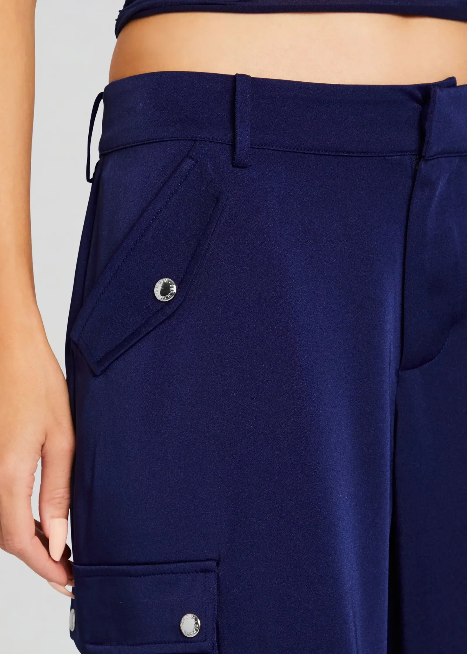 Cheap Lai Satin Cargo Pant Trending