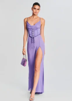 Discount Larissa Silk Corset Dress Guest Of