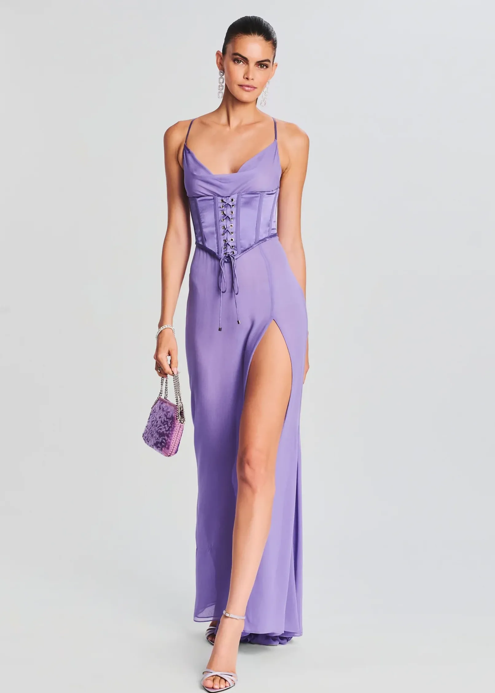 Discount Larissa Silk Corset Dress Guest Of