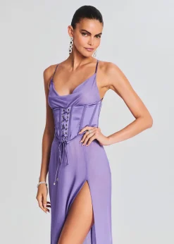 Discount Larissa Silk Corset Dress Guest Of