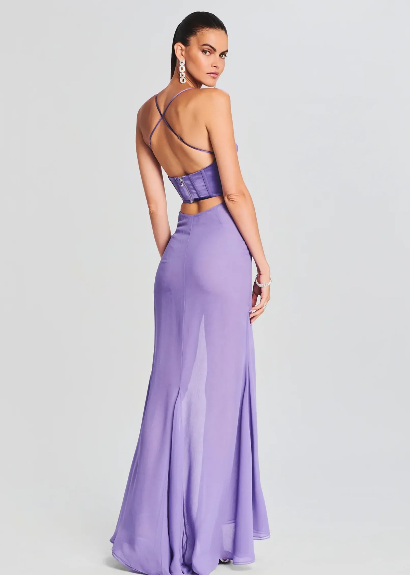 Discount Larissa Silk Corset Dress Guest Of