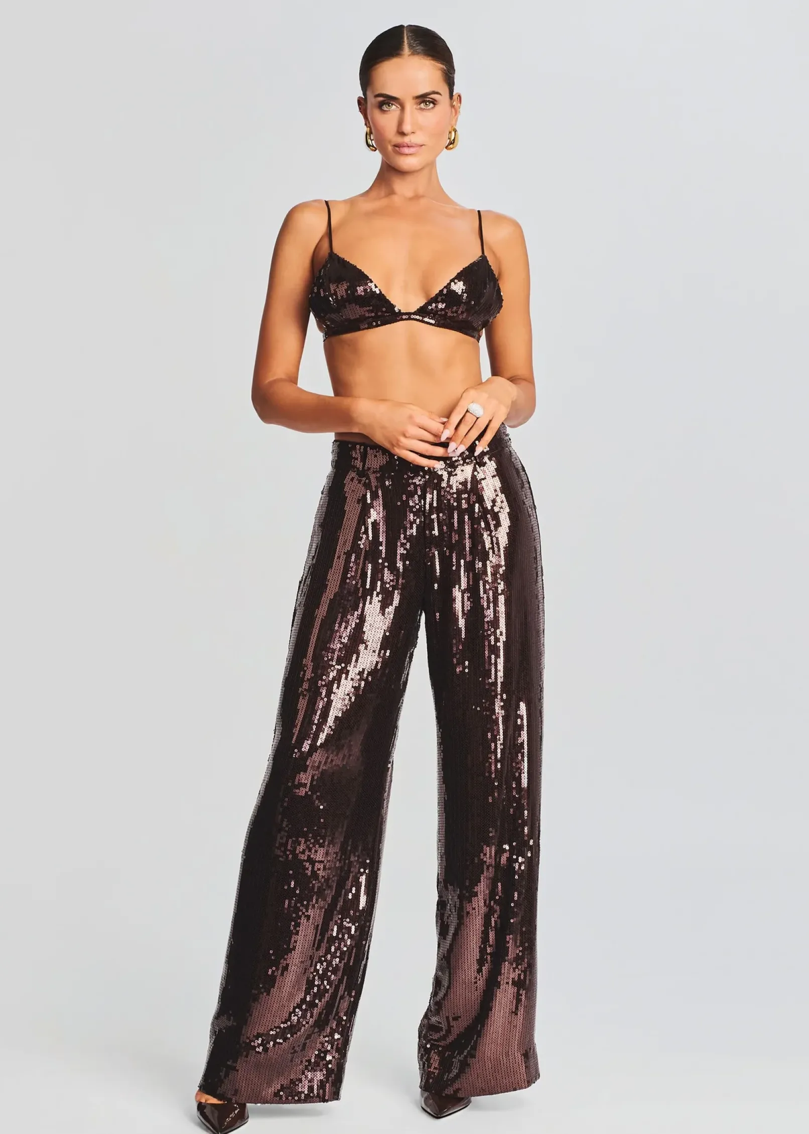 Store Libra Sequin Bralette Business Chic