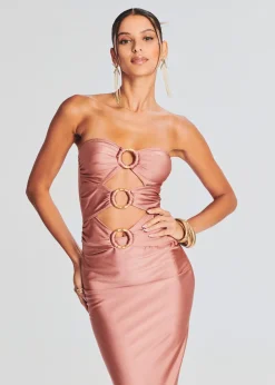 Sale Lily Lycra Maxi Dress Tropical Hues