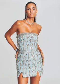 Hot Linez Embellished Denim Dress Dresses