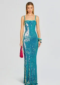 Best Sale Lisette Sequin Crochet Dress Subtle Shimmer