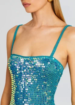 Best Lisette Sequin Crochet Dress Maxi