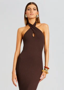 Online Lozza Halter Neck Maxi Dress Dresses
