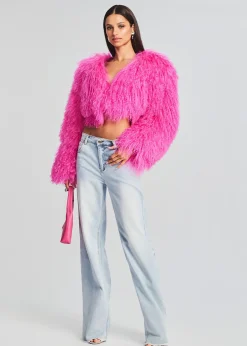 Discount Luxe Fur Jacket Outerwear