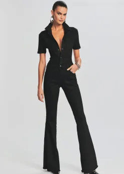 Store Lyla Coated Denim Jumpsuit Jumpsuits
