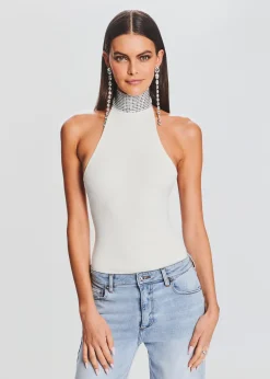 Store Maci Embellished Knit Bodysuit Bachelorette Party