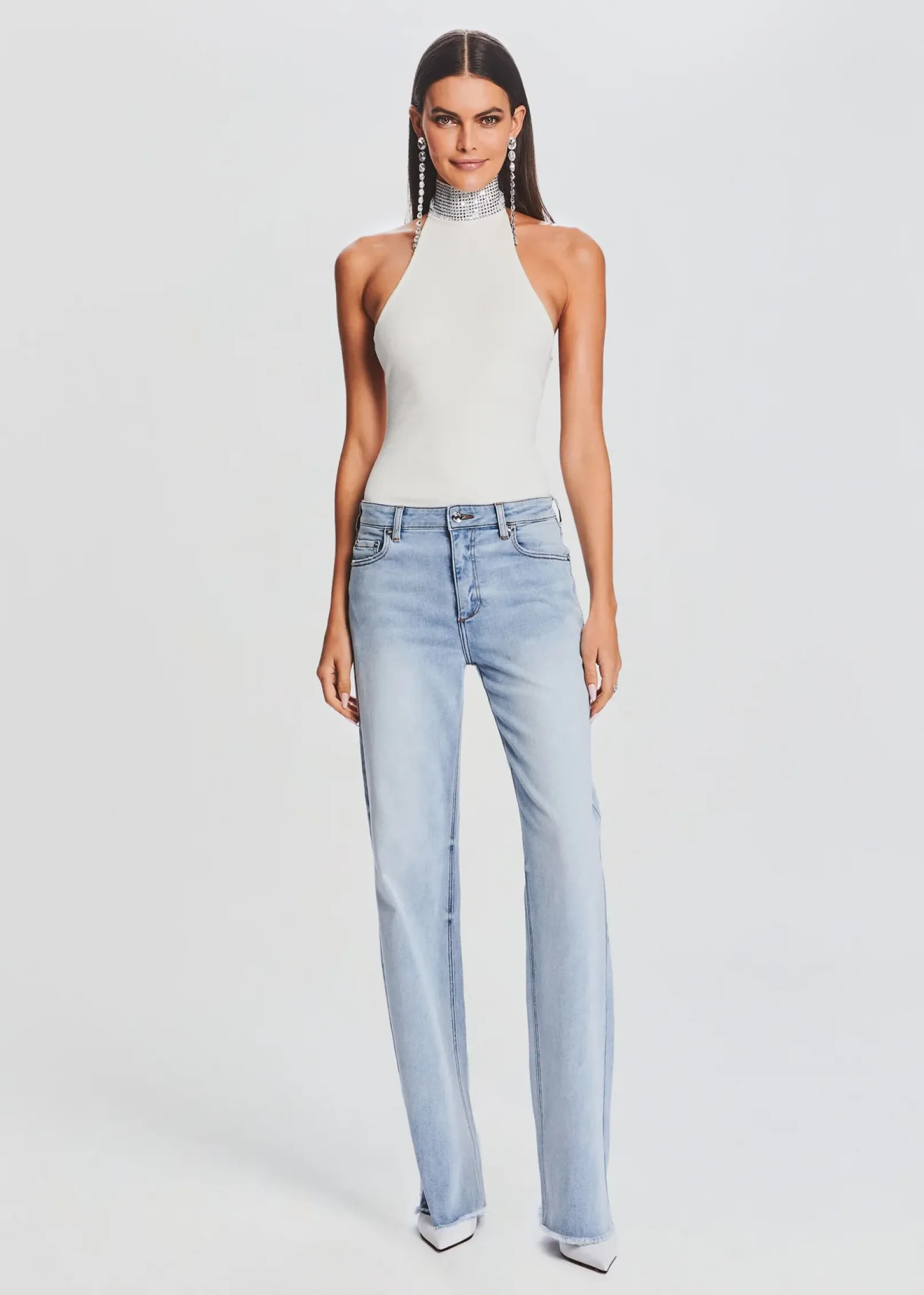 Store Maci Embellished Knit Bodysuit Bachelorette Party