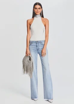 Clearance Maci Embellished Knit Bodysuit The Destination Bride