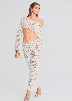 Fashion Magen Knitted Skirt Sheer Bliss