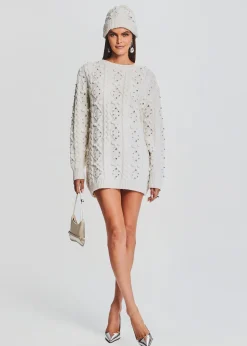 Best Sale Maple Embellished Sweater Dress RETROFÊTE